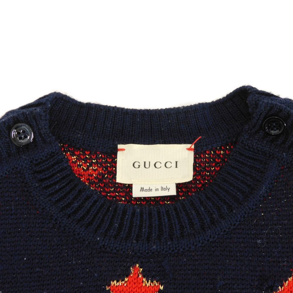 GUCCI グッチ ロゴ スター ノースリーブ ニット キッズ ガールズ  