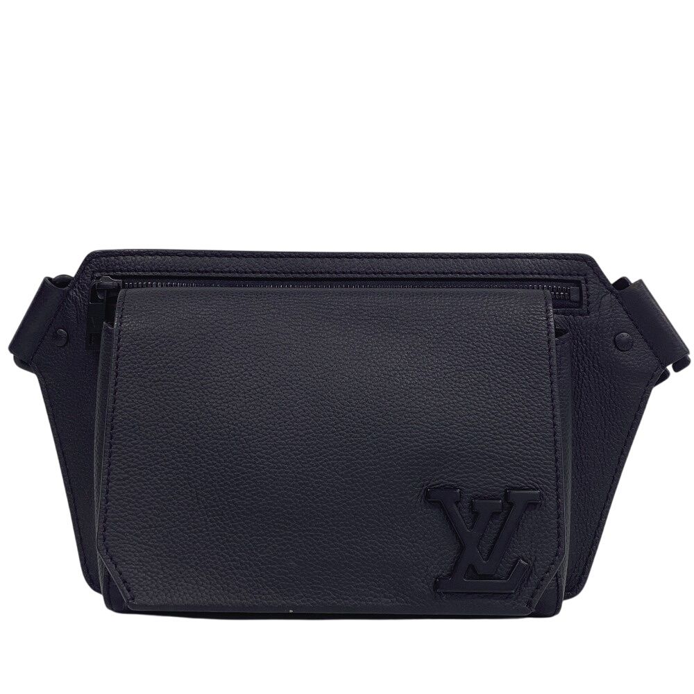 LOUIS VUITTON ルイヴィトン M57081 テイクオフ スリング LVアエログラム ショルダーバッグ ブラック メンズ ブランド