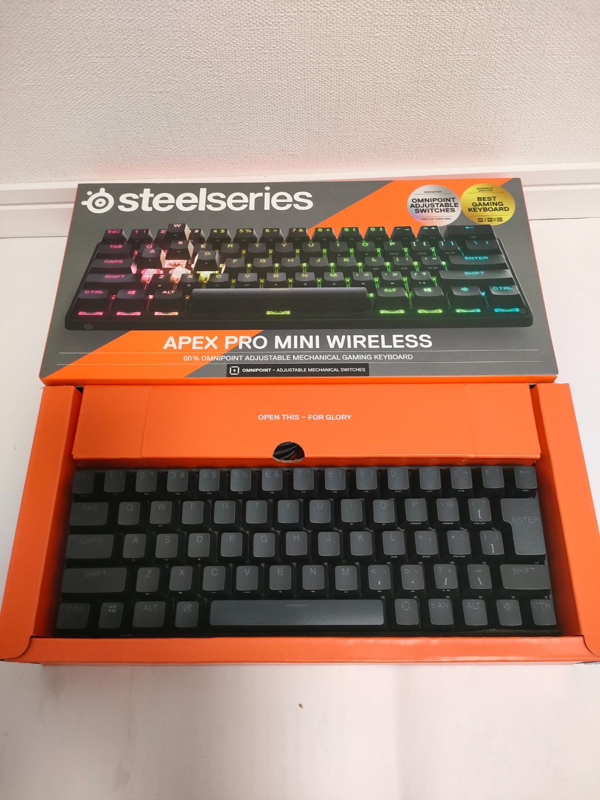 ☆】【ジャンク品】Steelseries ゲーミングキーボード APEX PRO