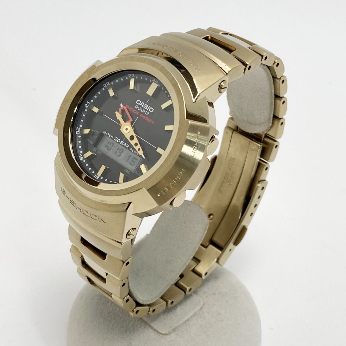 CASIO カシオ G-SHOCK フルメタル アナデジ AWM-500GD-9AJF 電波  