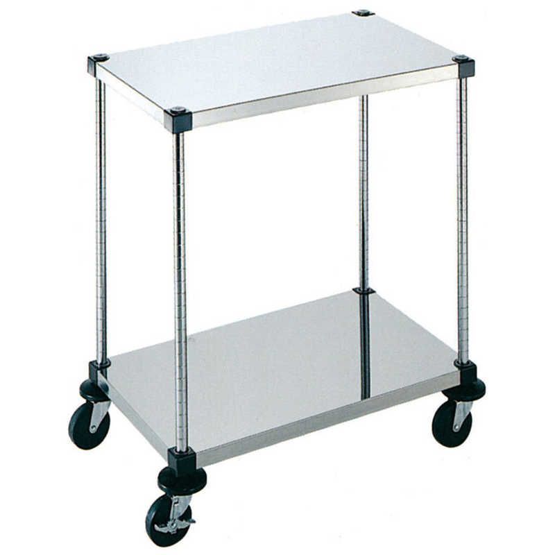 【 新品 未開封 】 カンダ 弁慶シェルフワゴン 2段 4-2-2B-10-L 143205 未使用 送料無料