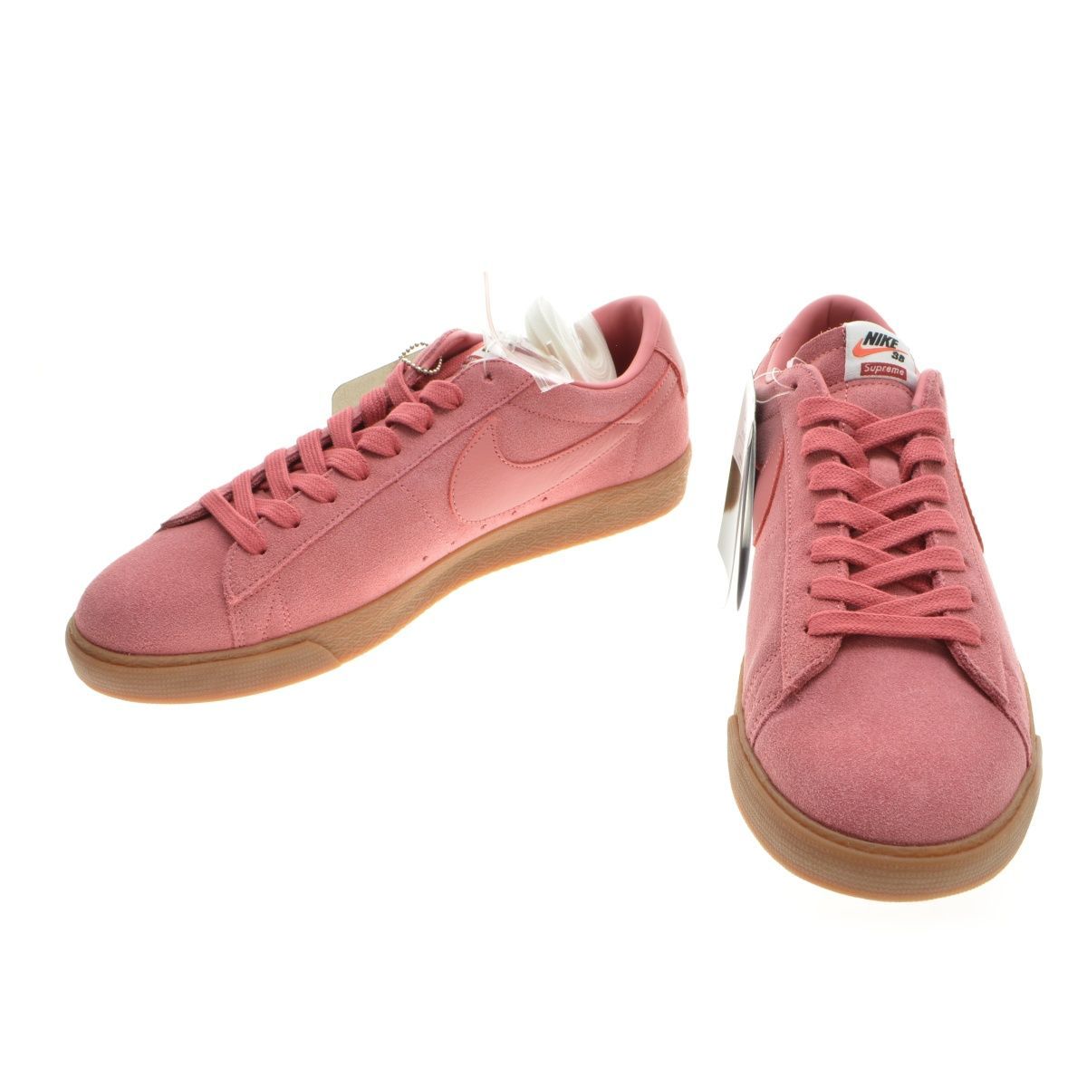 30cm【SUPREME × NIKE / シュプリーム × ナイキ】NIKE SB 16AW 716890-669 BLAZER LOW GT QS  Pinkスニーカー