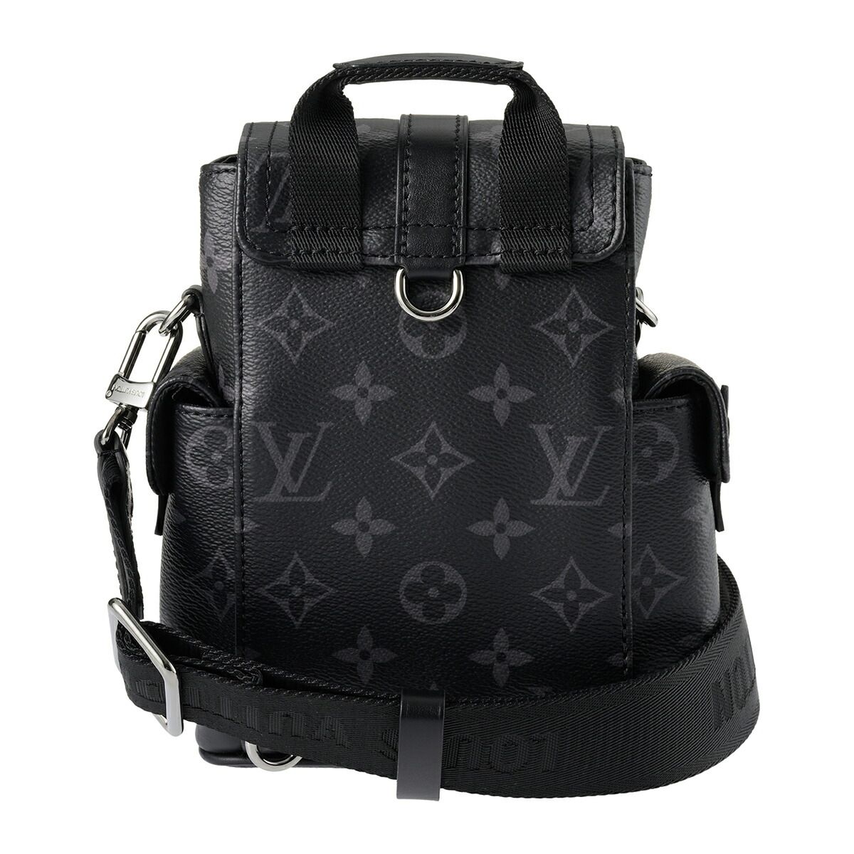 ルイヴィトン Louis Vuitton ショルダーバッグ ナノ クリストファー ブラック グレー
