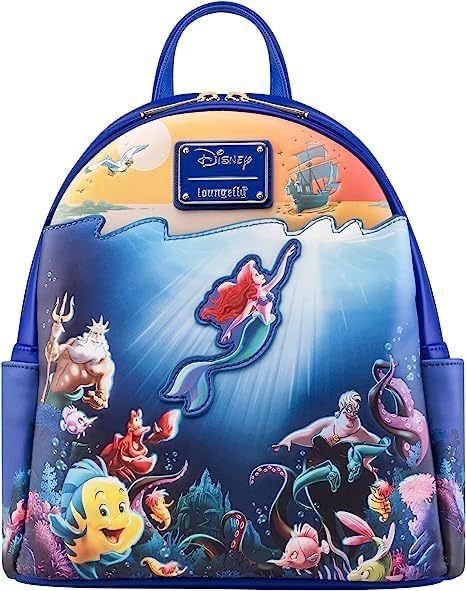 ディズニーDisney ラウンジフライloungefly アリエルミニバックパック