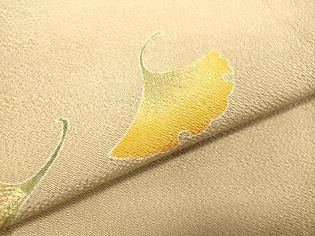 平和屋着物○人形作家・ホリヒロシ 訪問着 雪輪楓文 暈し染め 金彩 鬼