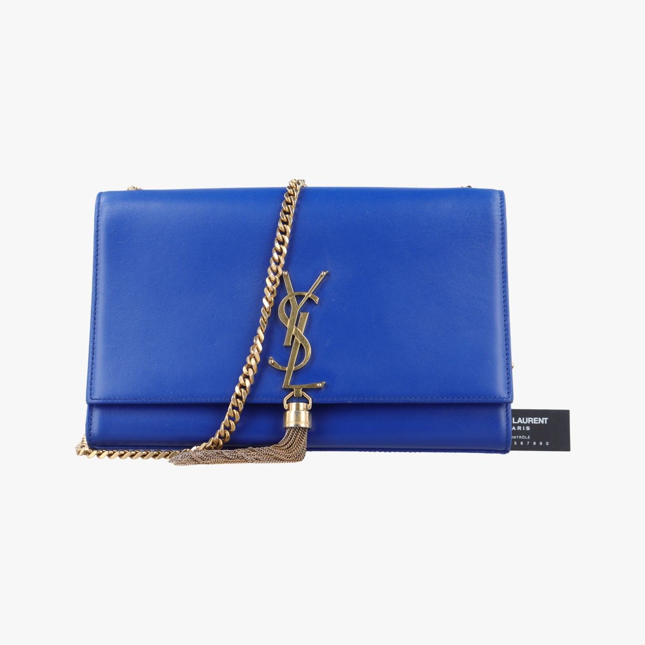 イヴサンローランYves Saint Laurentケイト ブルー レザー 354119 PMR354119.0215