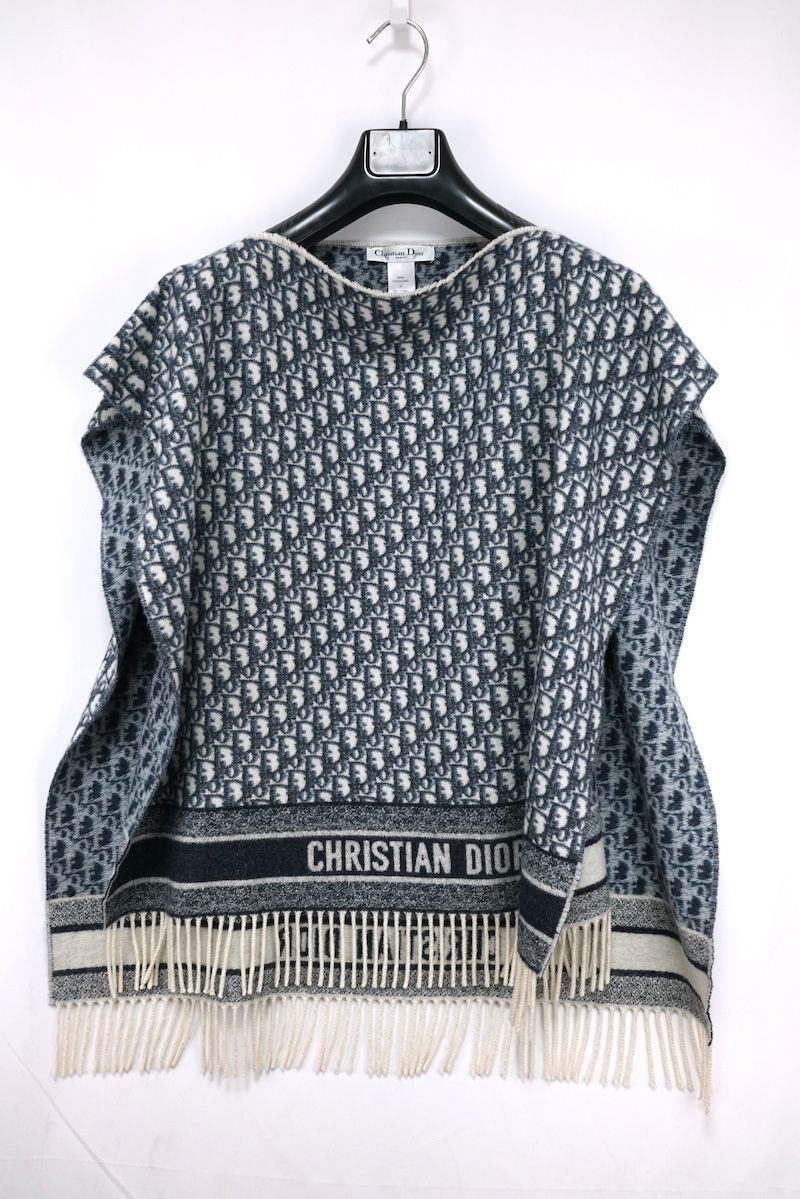 CHRISTIAN DIOR クリスチャン ディオール オブリーク カシミヤ100
