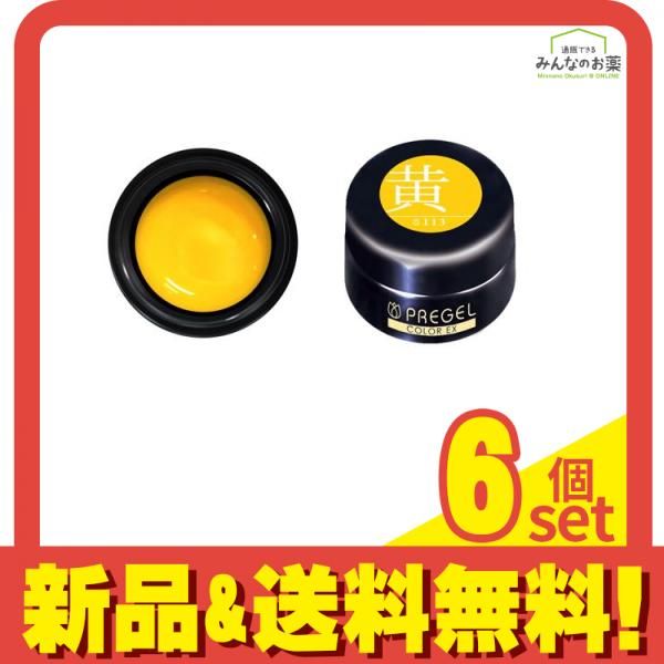 PREGEL(プリジェル) カラーEX  PG-CE113 黄 イエロー 4g 6個セット まとめ売り
