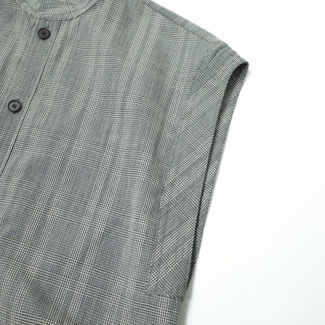 AURALEE オーラリー 日本製 SUMMER WOOL GLEN CHECK ONE-PIECE サマー 