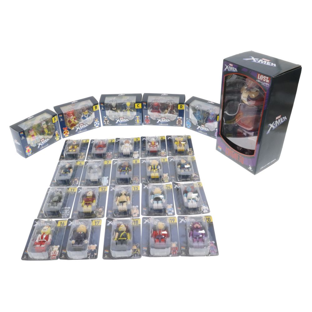 MEDICOM TOY - Happyくじ X-MEN ボックス&amp;ベアブリック賞 合計25種ベアセット MEDICOM TOY - BE@RBRICK Happyくじ X-MEN