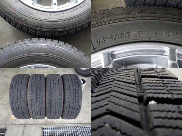 2210-298　weds JOKER　アルミホイール＆スタッドレスタイヤ　175/65R14　2018年　4本セット