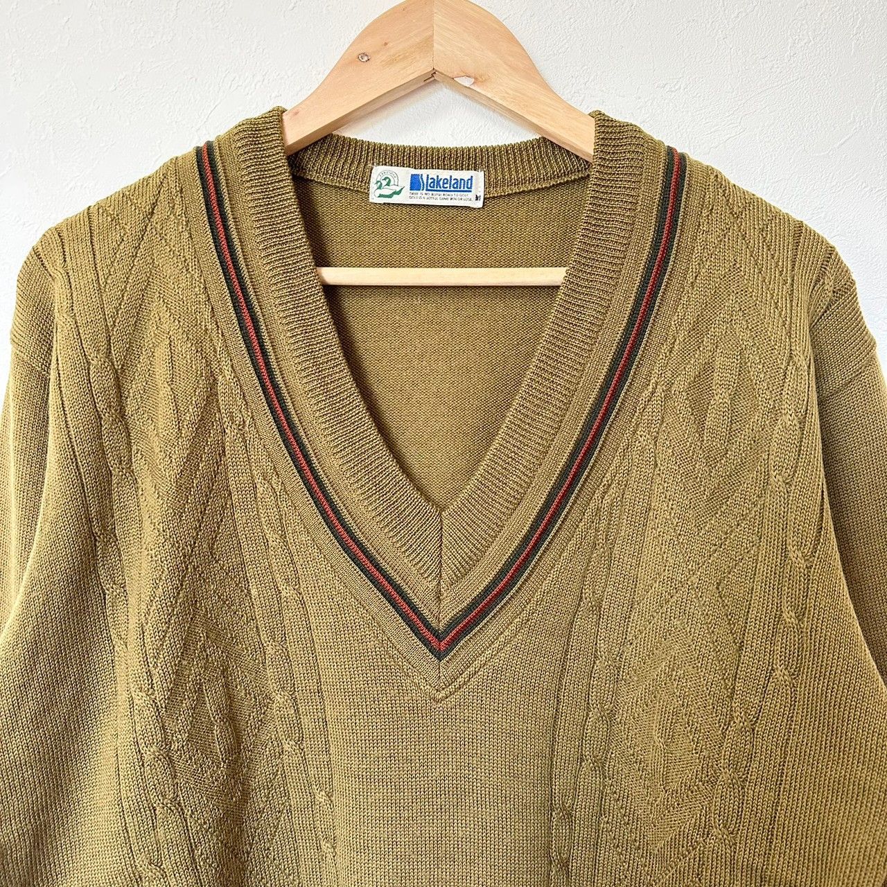 w^)b lakeland レイクランド セーター ニットセーター Vネックセーター 