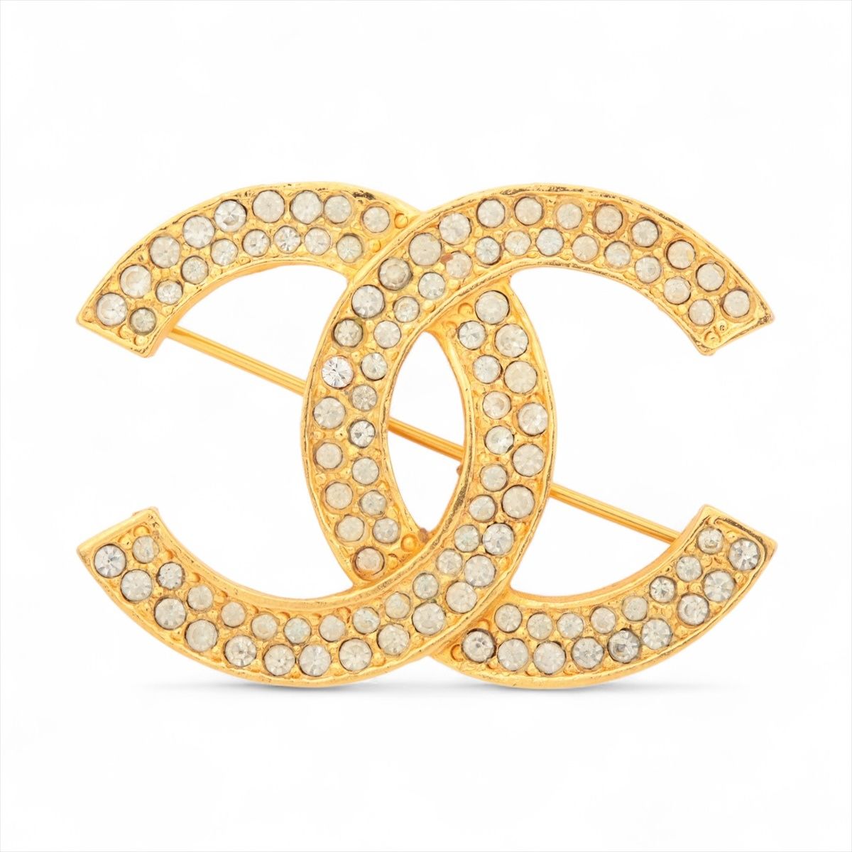 CHANEL シャネル ブローチ ココマーク ラインストーン
