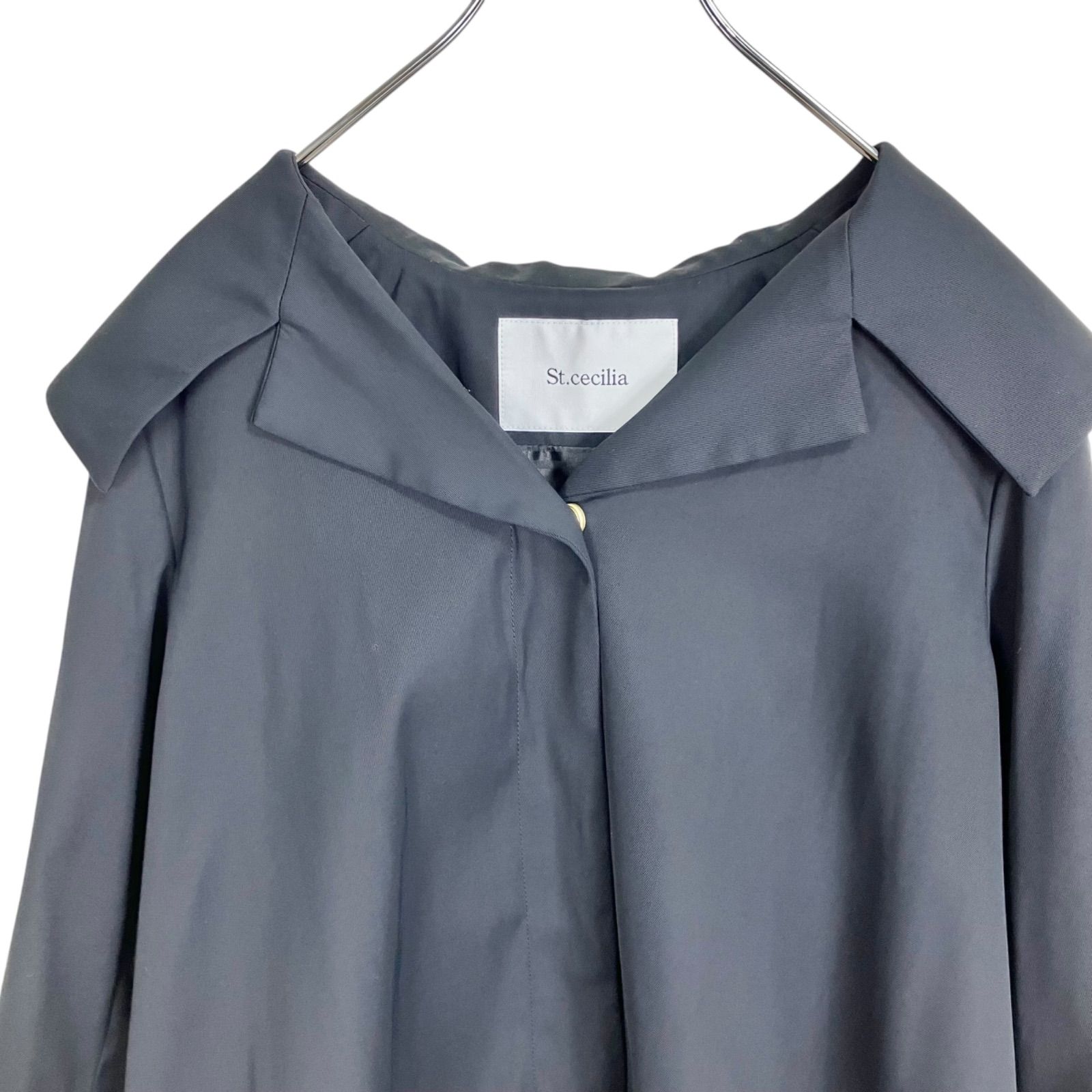 St.cecilia ガーリッシュ テントコート F ブラック