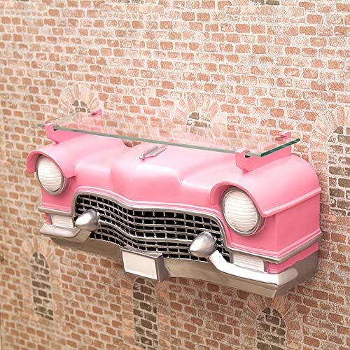 PINK CAR 秋月貿易 壁付け オブジェ 車 おしゃれ レトロ OLDIES CAR