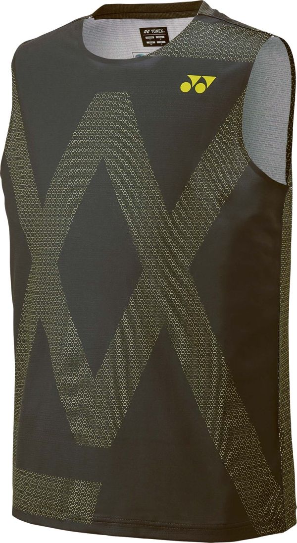 5営業日で発送 YONEX ヨネックス VAメンズゲームシャツ ノースリーブ 10687 色 スティールグレー サイズ O