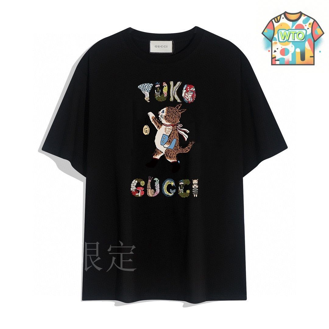 今日特価】Gucci / グッチ ブーツをはいた猫プリント半袖 T
