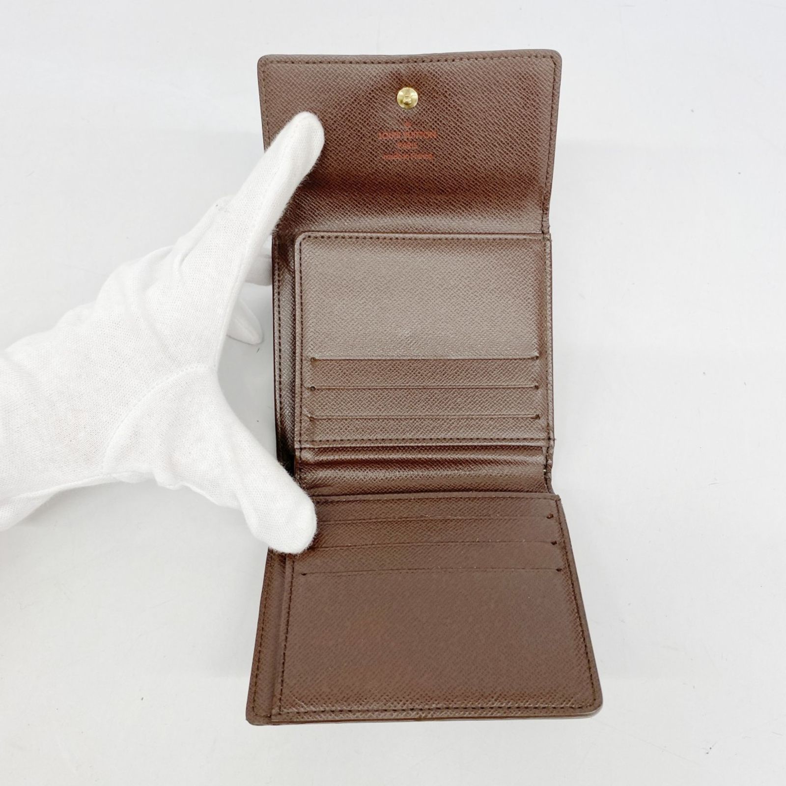 美品✨️ルイヴィトン ダミエ エベヌ ポルトモネ ビエ カルトクレディ 