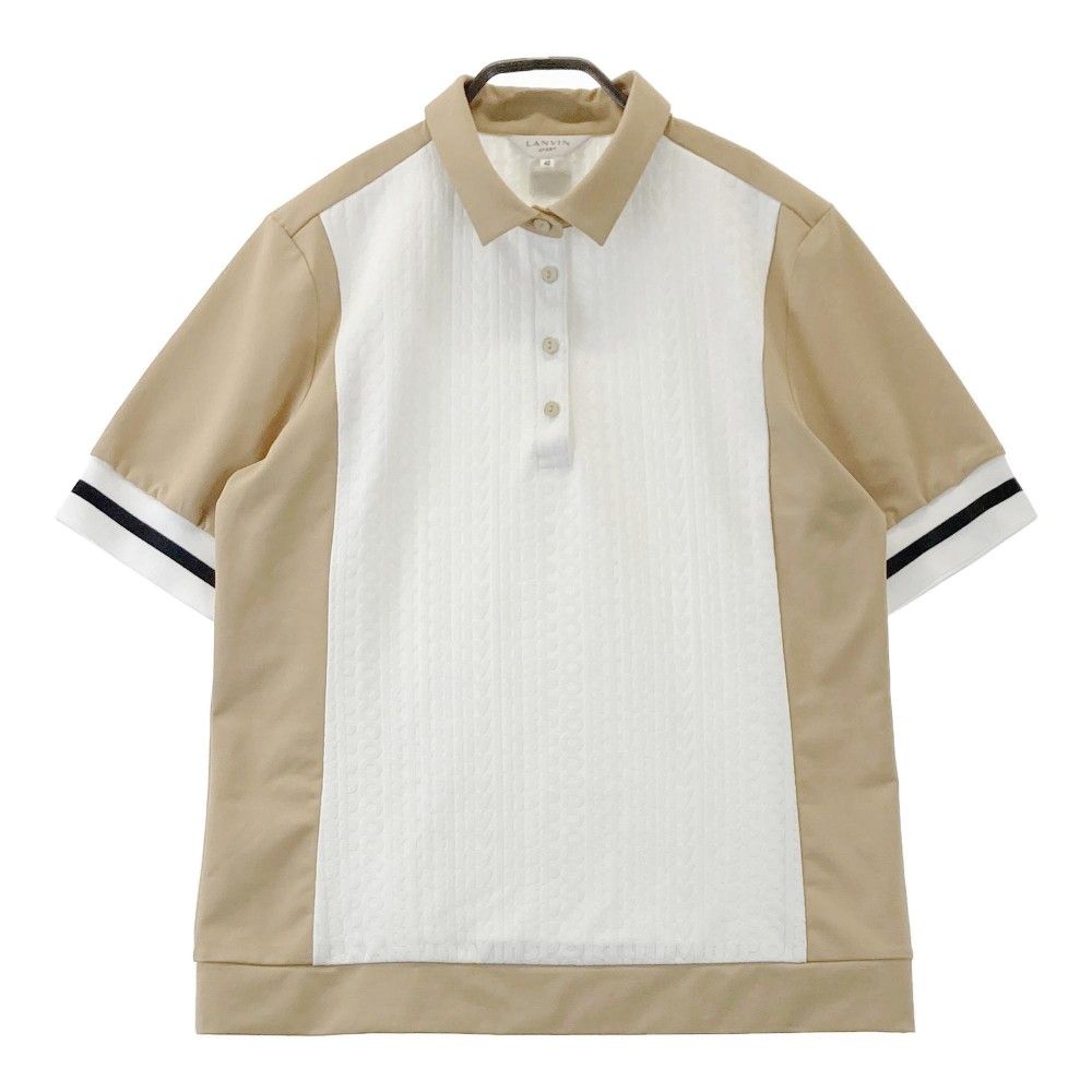 LANVIN SPORT ランバンスポール 半袖ポロシャツ 白42 レディース LANVIN SPORT ランバンスポール 半袖ポロシャツ 白42 レディース