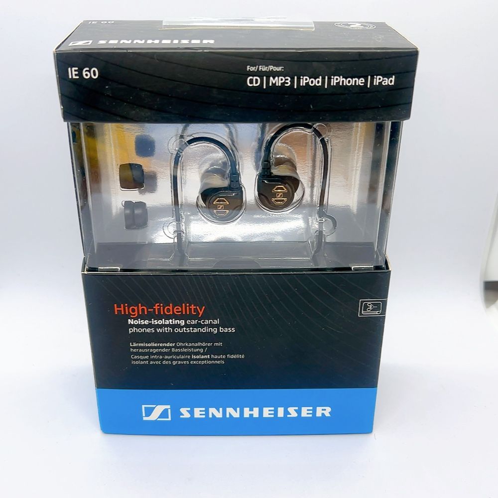 SENNHEISER IE 60 高音質 カナル型 有線イヤホン ダイナミック型 ノイズアイソレーション対応