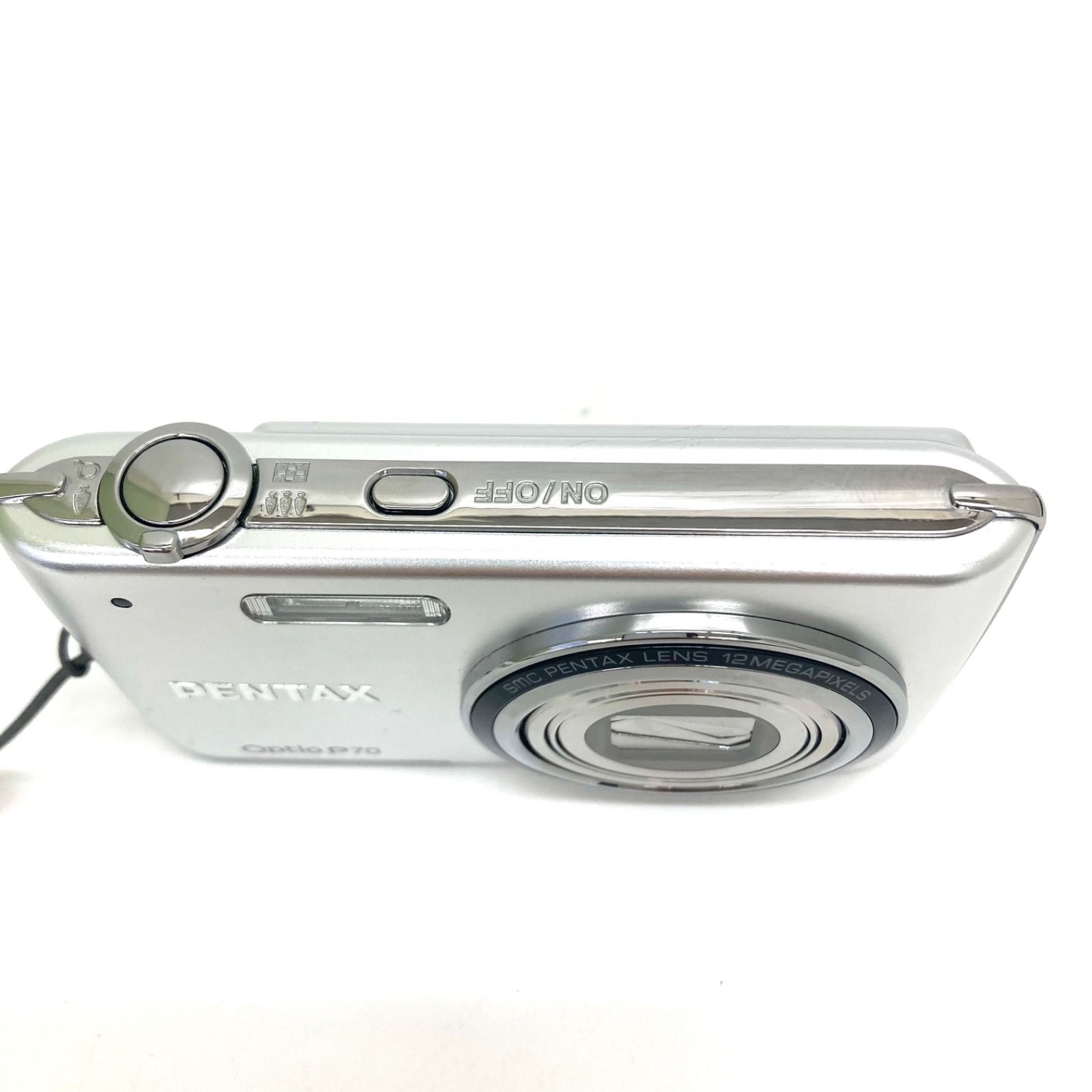 【美品】PENTAX OPTIO P70 シルバー PENTAX Optio P70,Silver,4x,2.7in,12MP, f/2.6,Excellent from
