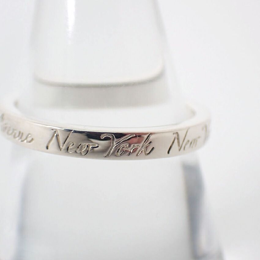 ティファニー　ナローリング　指輪　15号　研磨済み　1837 TIFFANY ティファニー ナローリング 指輪 15号 研磨済み 1837 TIFFANY