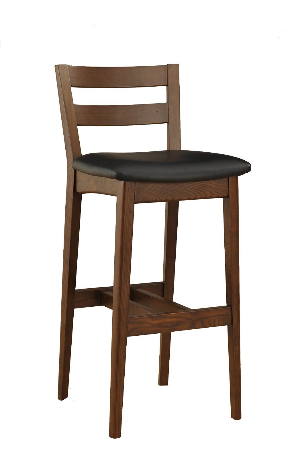 人気商品 座面高73cm カムイハイチェアDBN|BK 本格派木製ハイチェア 高さ4段階