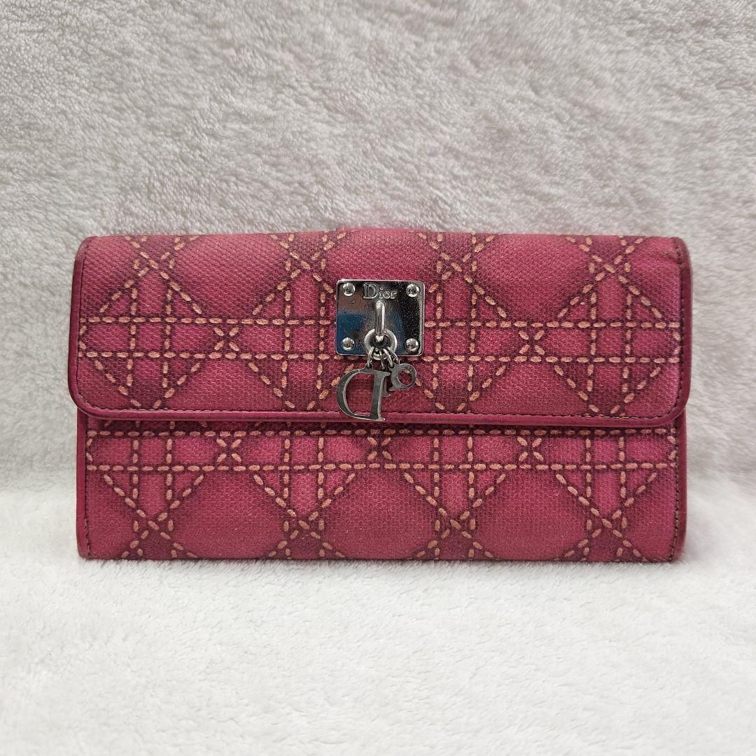 Christian Dior】ハイブランド☆財布☆ピンク☆ロゴ金具