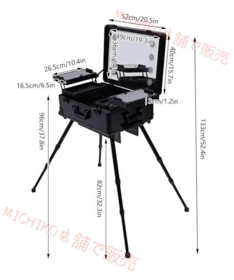 なアルミニウムメイクアップケース ビューティーサロンや旅行用