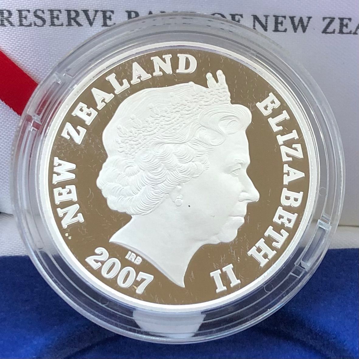 2007年ニュージーランド1ドルプルーフ銀貨幣 2つセット - 美術品 