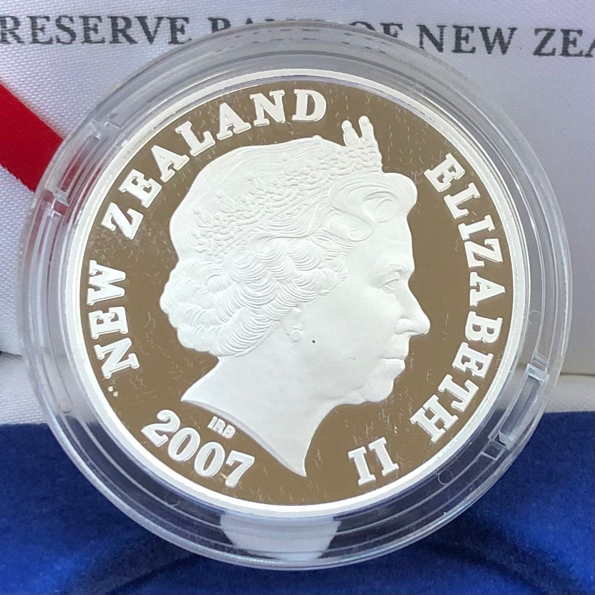 2007 年　1ニュージーランドドル　銀貨幣プルーフ 2007年 ニュージーランド1ドルプルーフ銀貨幣 「アオラキ