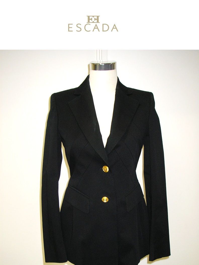 ESCADA ブラック ベルベット セットアップ 希少◇ESCADA