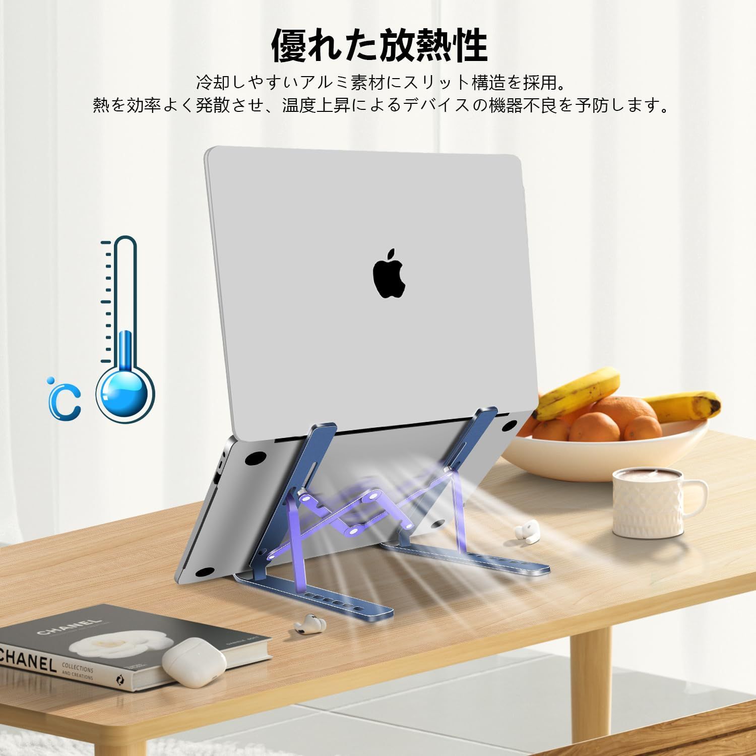 コンピューターデスク折りたたみテーブル、ラップトップスタンド