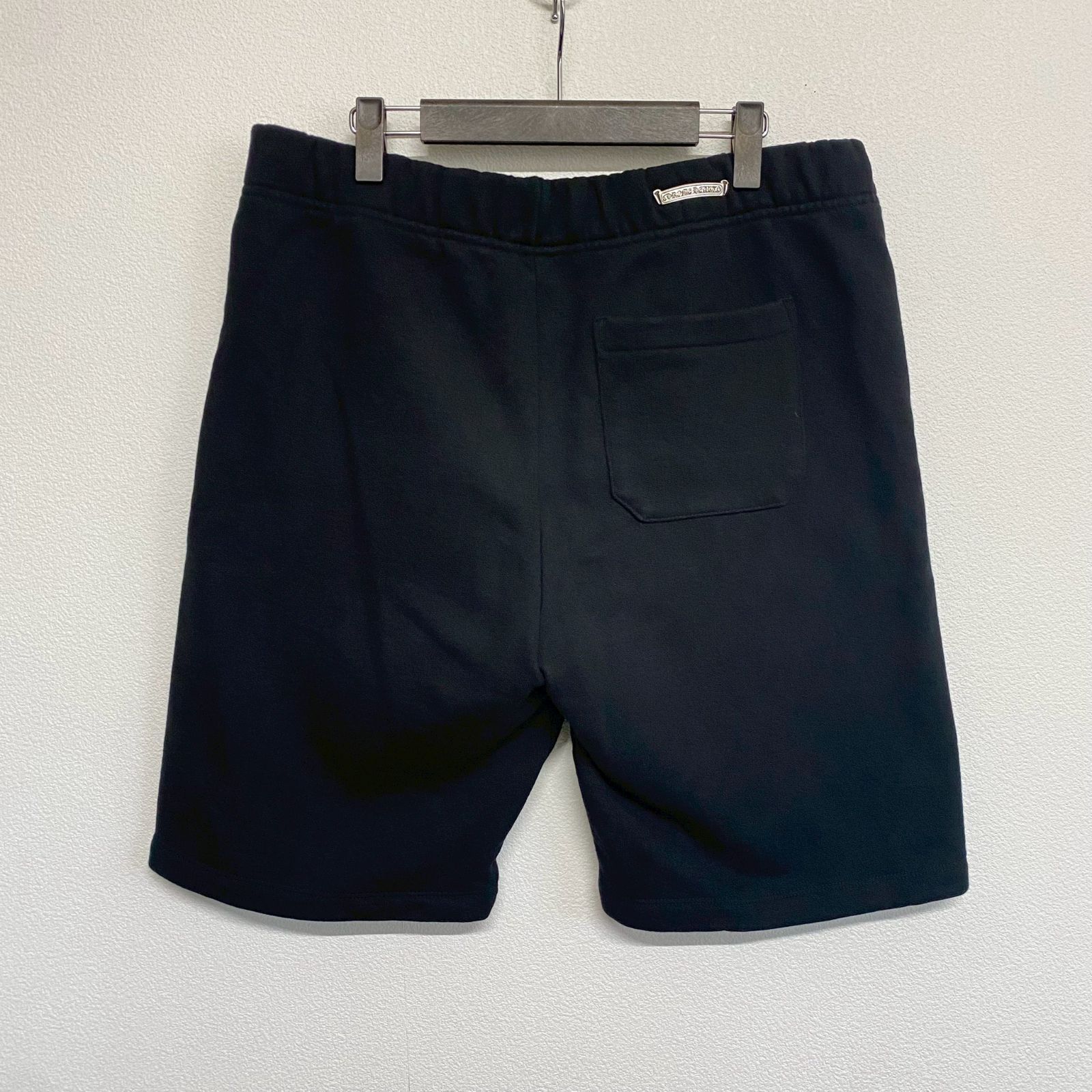 CHROME HEARTS SLO RIDE クロムハーツ ロゴ刺繡 サイドロゴ 黒 ブラック スウェット パンツ ハーフパンツ ハーパン Lサイズ