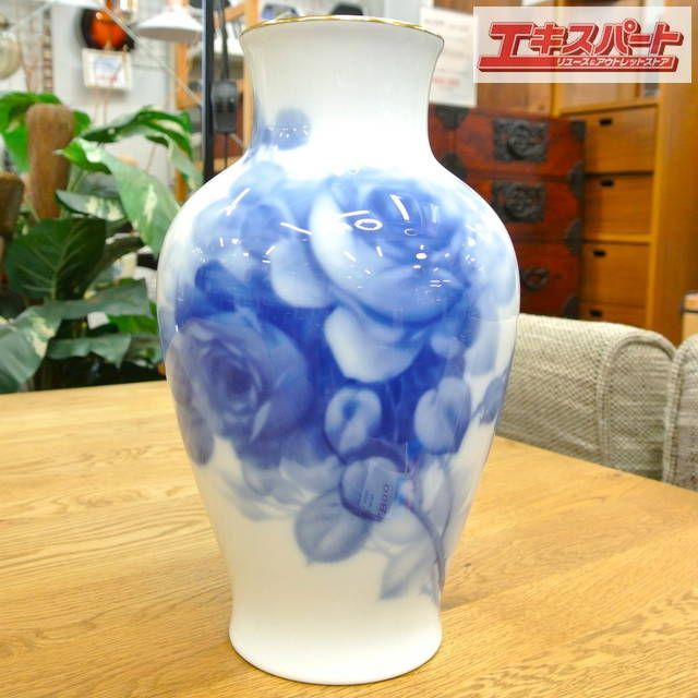 大倉陶園 ブルーローズ 花瓶 フラワーベース 湘南台店 - メルカリ