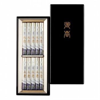 日本香堂 沈香永寿 塗箱短寸10入 27908