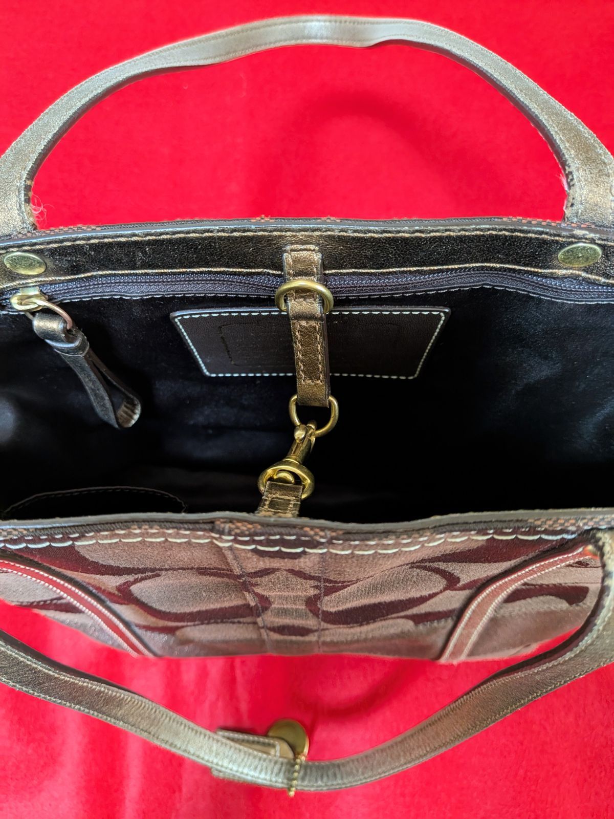 Coach トートバッグ ブラウン キャンバス COACH - コーチ COACH トートバッグ オールドコーチ 4065
