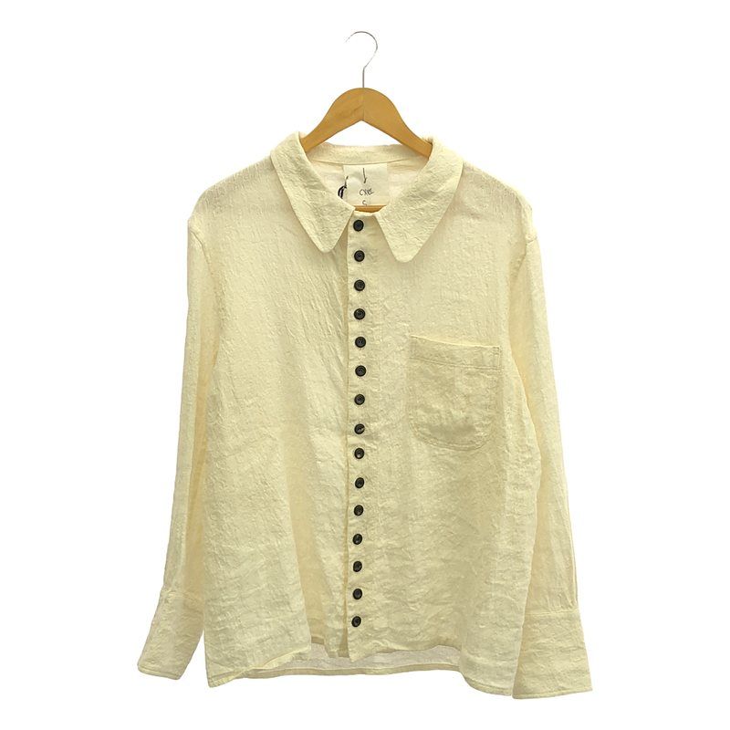 JOHN ALEXANDER SKELTON | ジョンアレキサンダースケルトン | 2025AW | equinox Jacquard shirt | ジャガード シャツ | S | white | メンズ