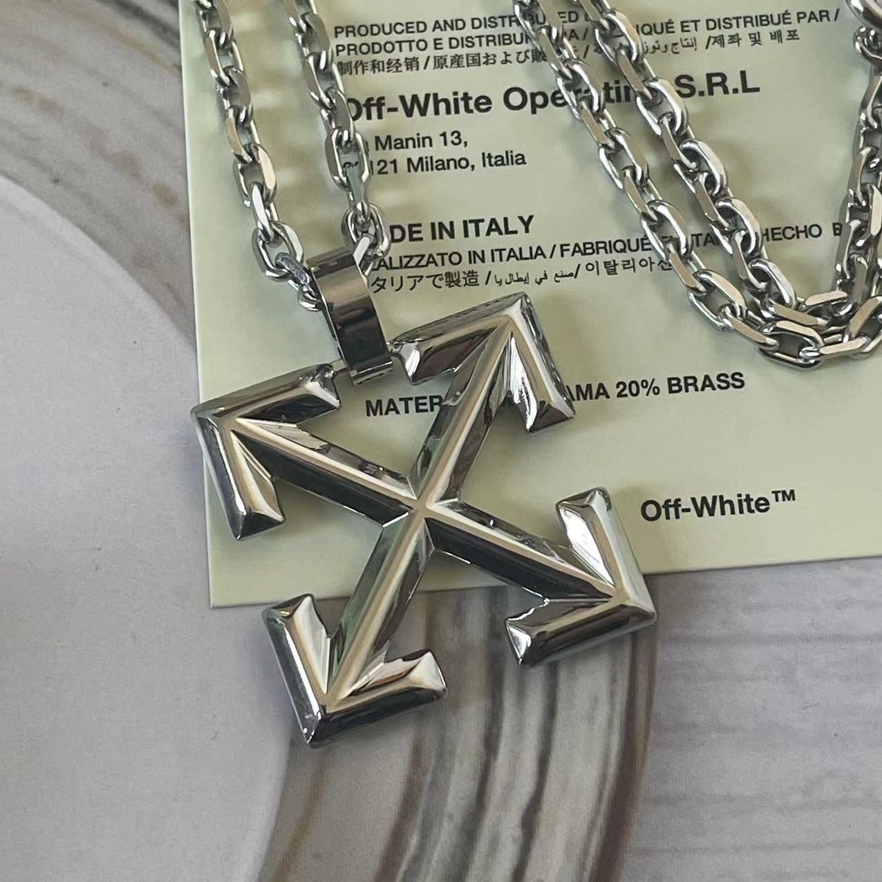 OFF WHITE Offネックレス OFF－WHITE ネックレス VIRGIL ABLOH OMOB032S20253020 アロー