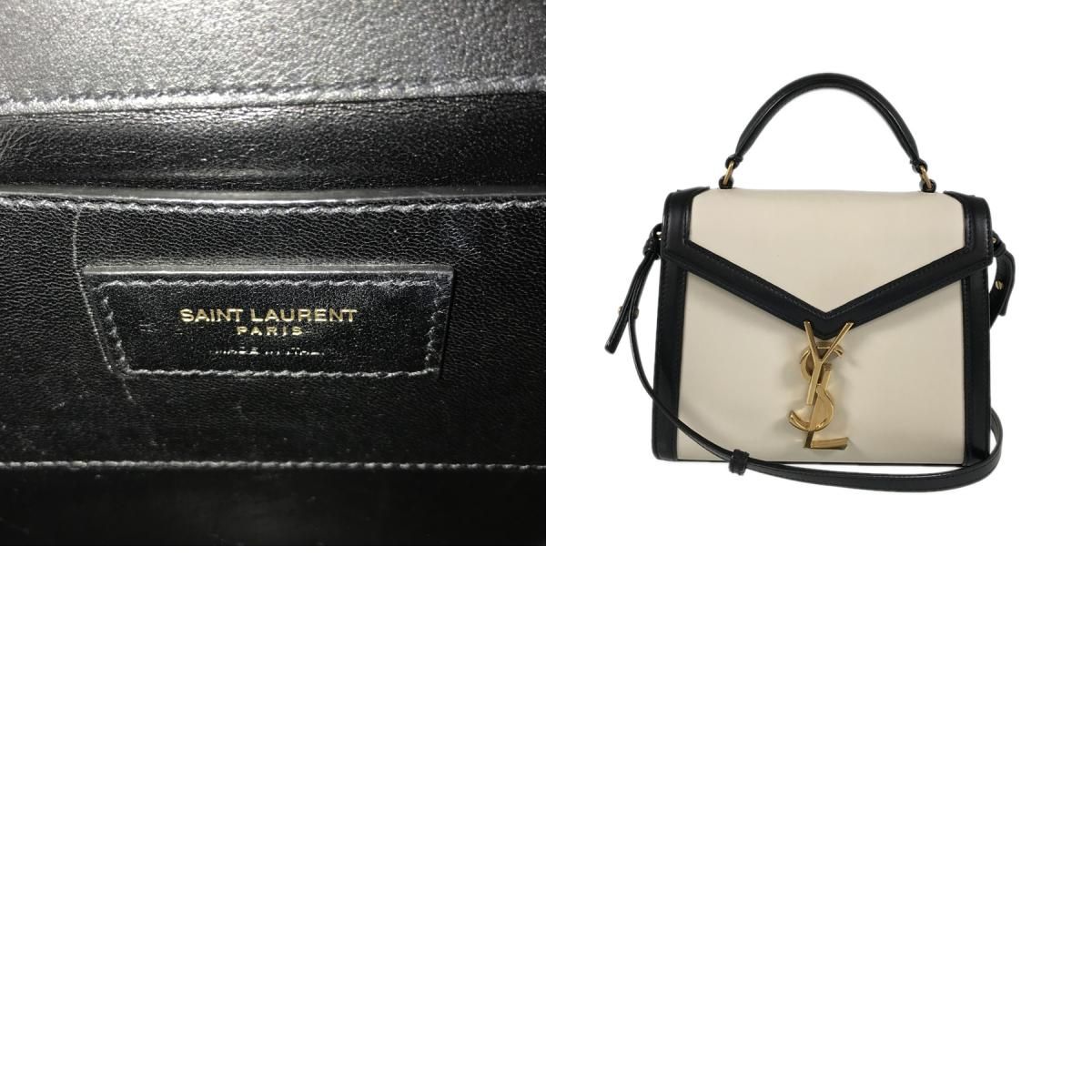 サンローラン SAINT LAURENT カサンドラ 623930 レザー ハンドバッグ te【中古】