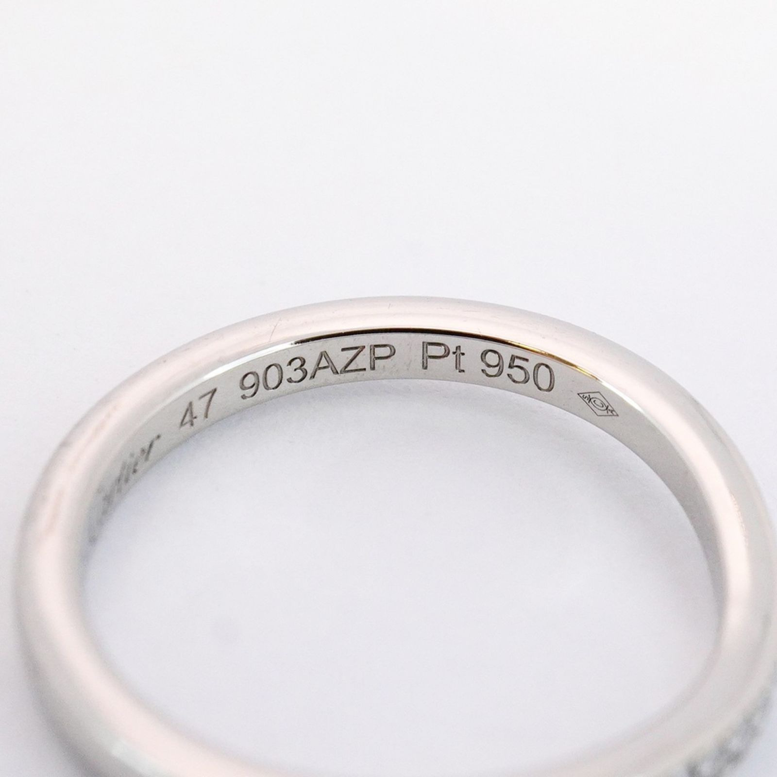 カルティエ ハーフエタニティー ダイヤモンド リング Pt950 ♯48