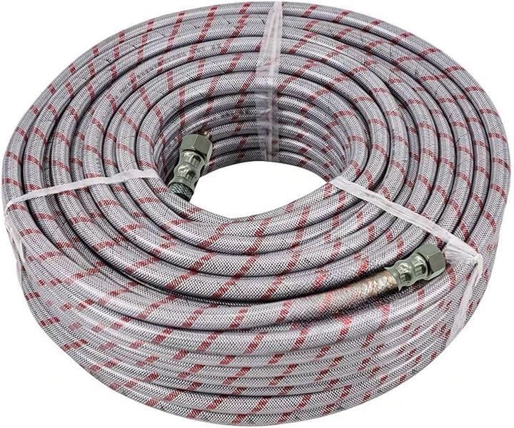 NowaLabo スプレーホース 動噴ホース 8.5mm 両端金具付き M14x1.5 グレー 30m