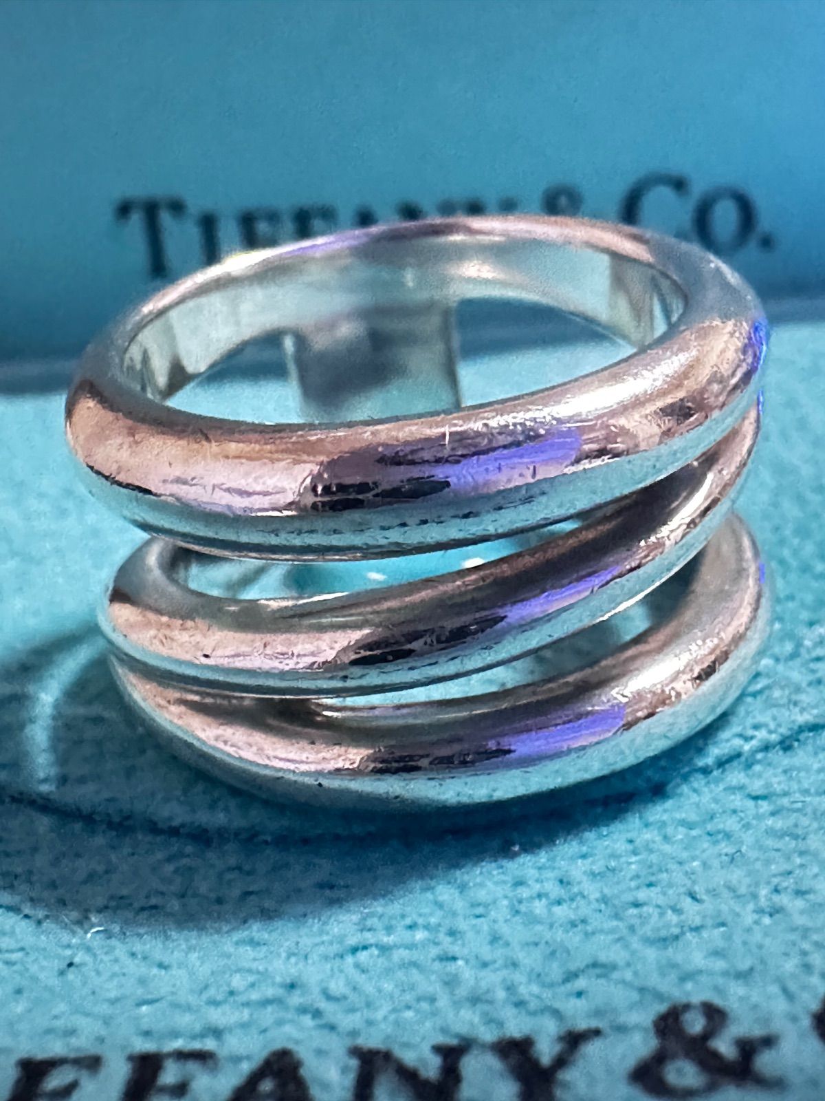 ✨美品✨TIFFANY&Co.　ティファニー　リング　希少　ダイアゴナル TIFFANY&Co.】ティファニー ダイアゴナル 12号 リング・指輪