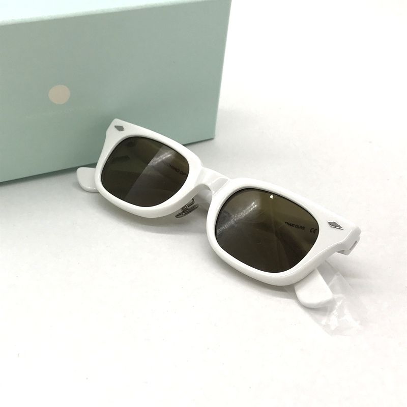 NOCHINO OPTICAL サングラス ONDA アイウェア スクエア 眼鏡 き 47|22|145 ホワイト カーキオリーブ ノチノオプティカル B13914◆