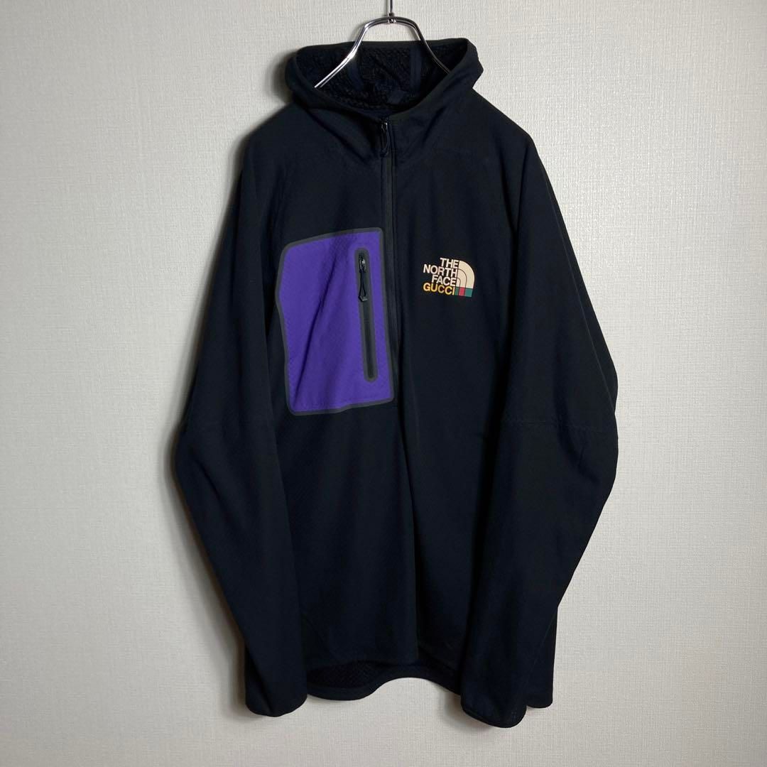 極美品】GUCCI × NORTH FACE ロゴプリント ジップパーカー - メルカリ 