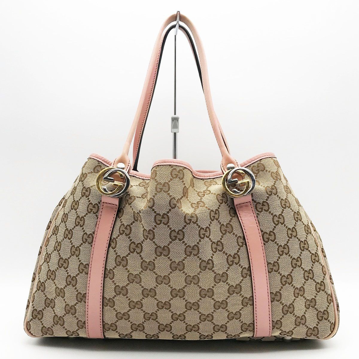 GUCCI(グッチ) ⁄ ショルダーバッグ⁄コットン⁄PNK⁄総柄 GUCCI(グッチ) ⁄ ショルダーバッグ⁄コットン⁄PNK⁄総柄
