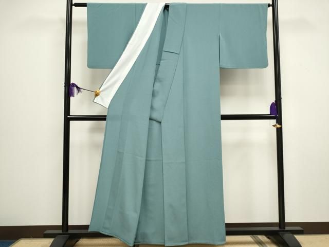 平和屋着物▽色無地 単衣 水浅葱色 洗える着物 CAAV0887ou - メルカリ 