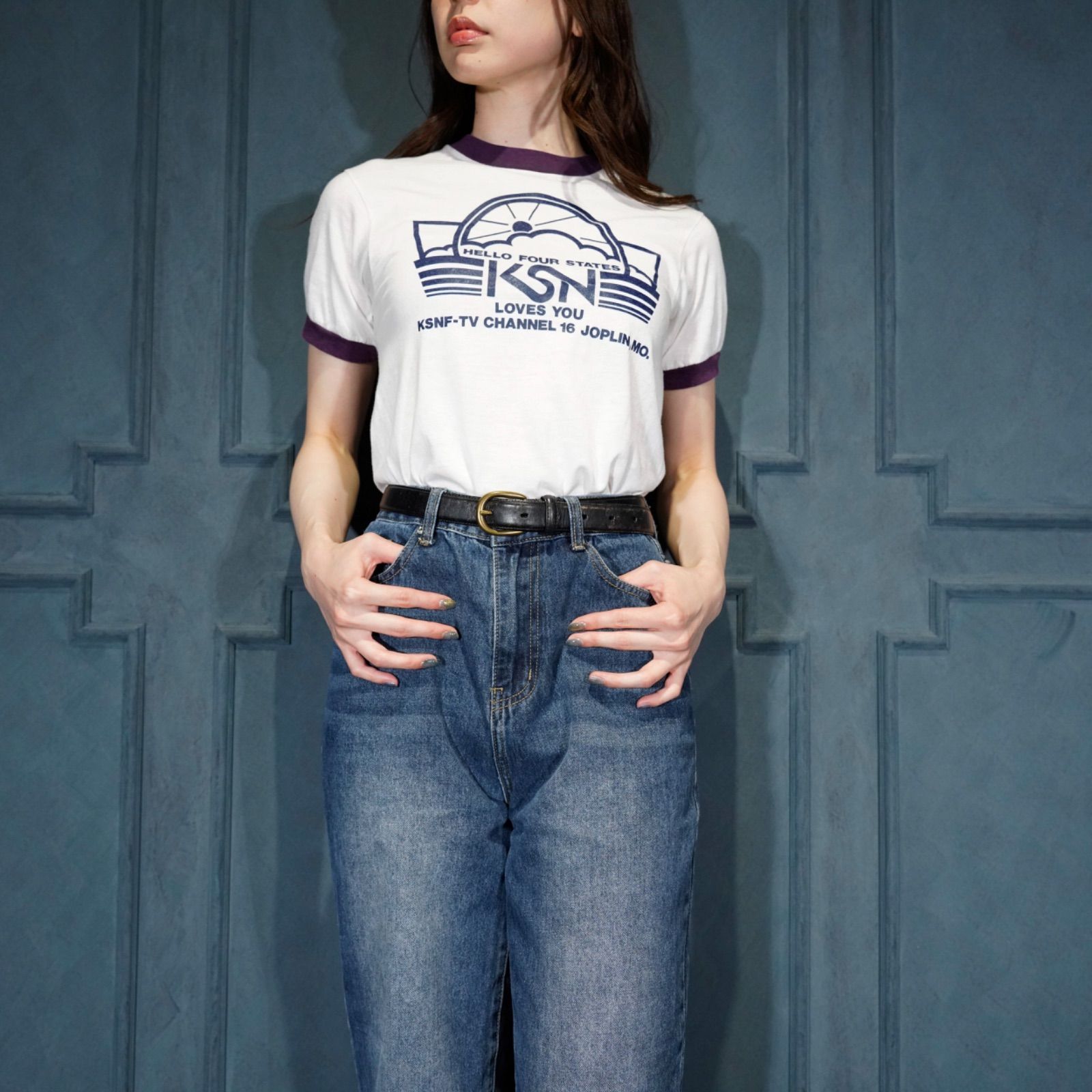 80's～90's USA VINTAGE KSN GONZO RINGER T SHIRT/80年代～90
