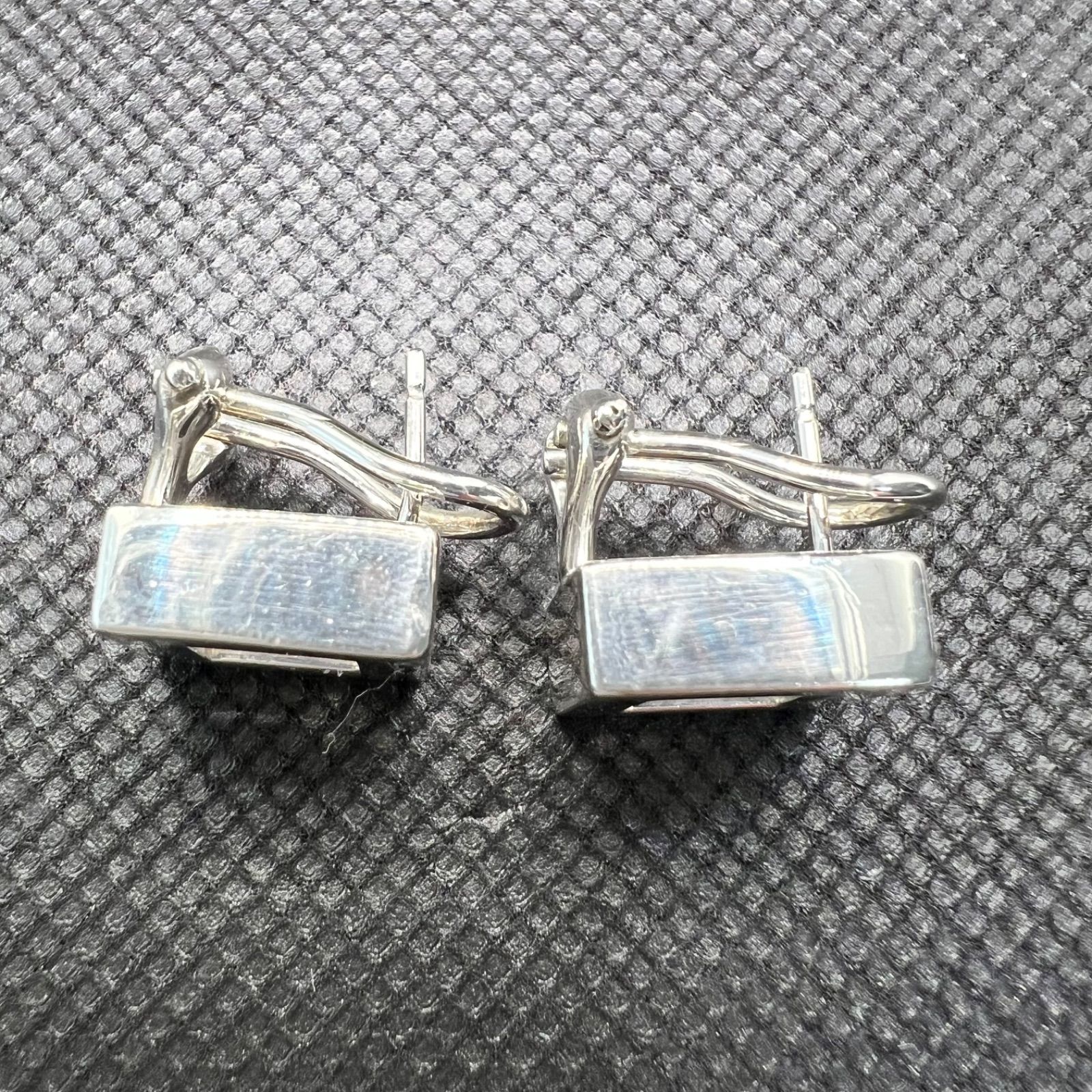 【美品】GUCCI グッチ スクエア ロゴ ピアス シルバー925 GUCCI グッチ ピアス Gロゴ スクエア シルバー925 アクセサリー