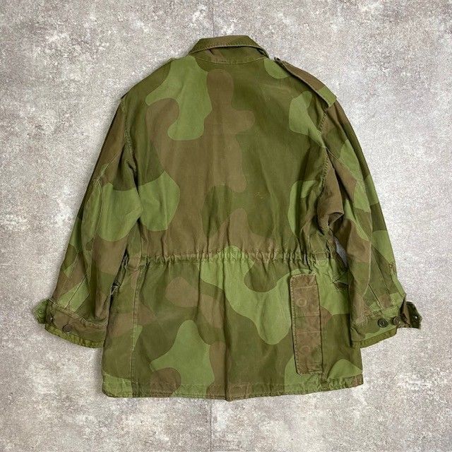 70's 80's ノルウェー軍 M-75 フィールドジャケット 雲形パターン 軍物